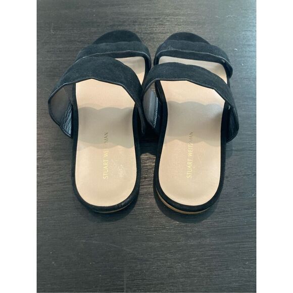 STUART WEITZMAN SANTORINI SCALLOP SLIDE SANDAL - Picture 5 of 5